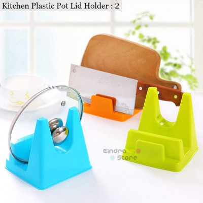 Kitchen Plastic Pot Lid Holder : 2